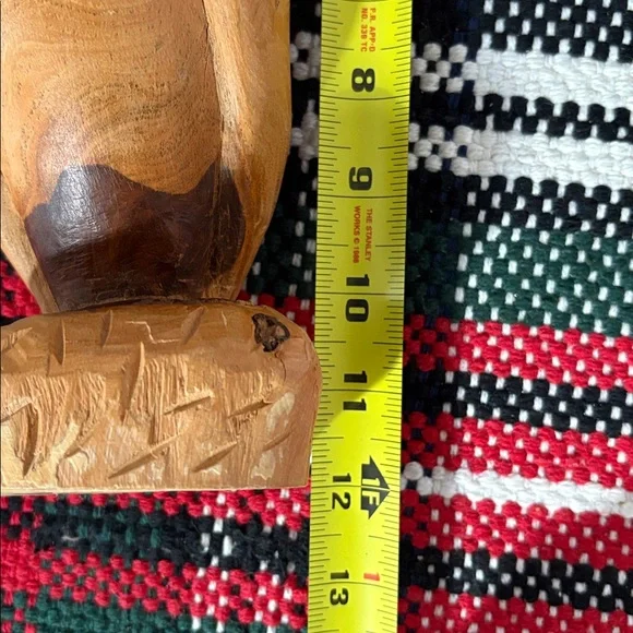 Simply Gorgeous OOAK Hand Carved Wood Egret Bird Figure